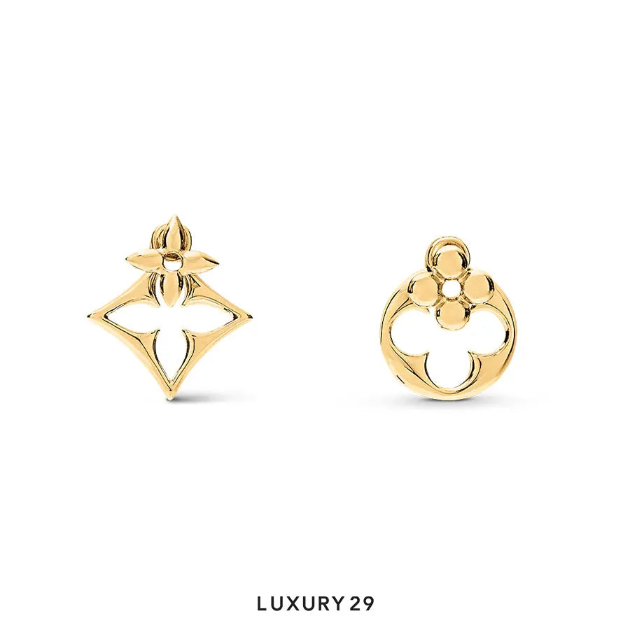 Louis Vuitton LV Flowergram Earrings Gold-hardware
