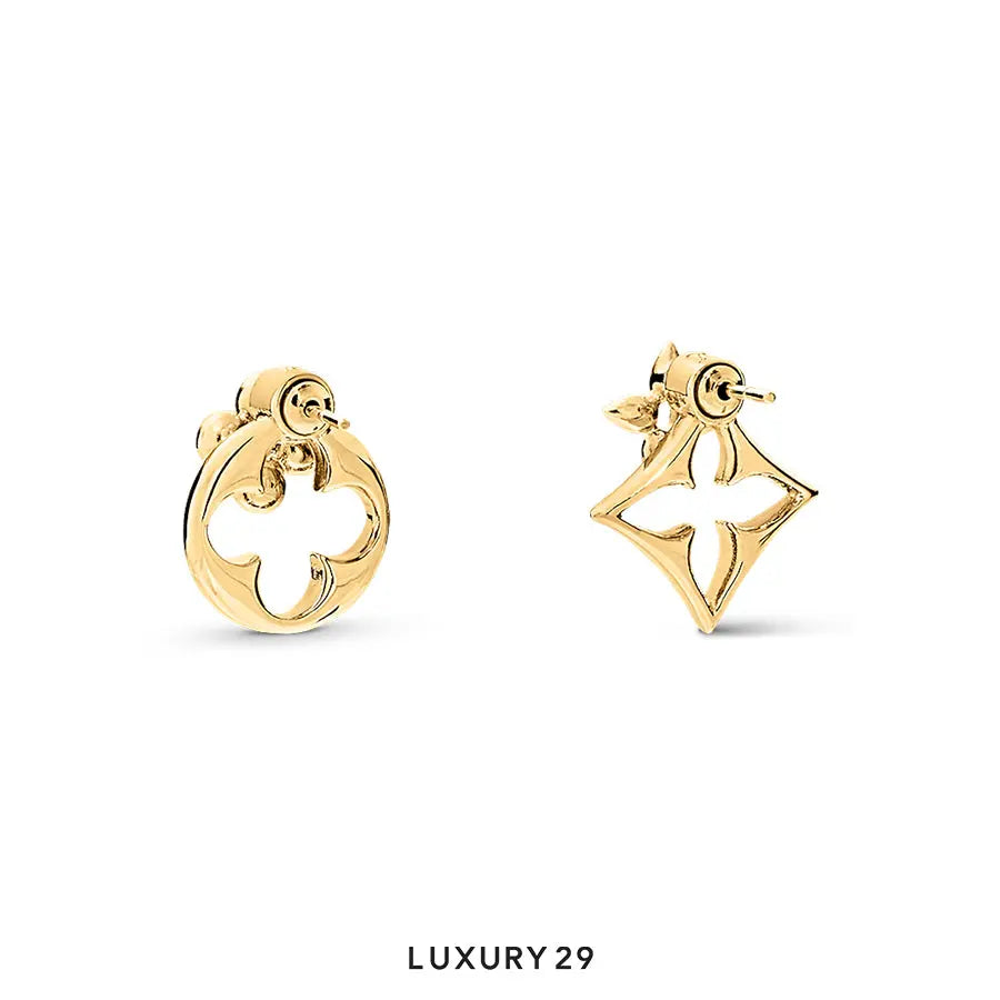 Louis Vuitton LV Flowergram Earrings Gold-hardware LOUIS VUITTON