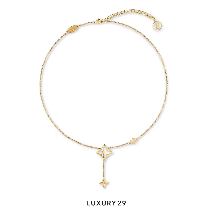 Louis Vuitton LV Flowergram Necklace Metal with gold finish LOUIS VUITTON