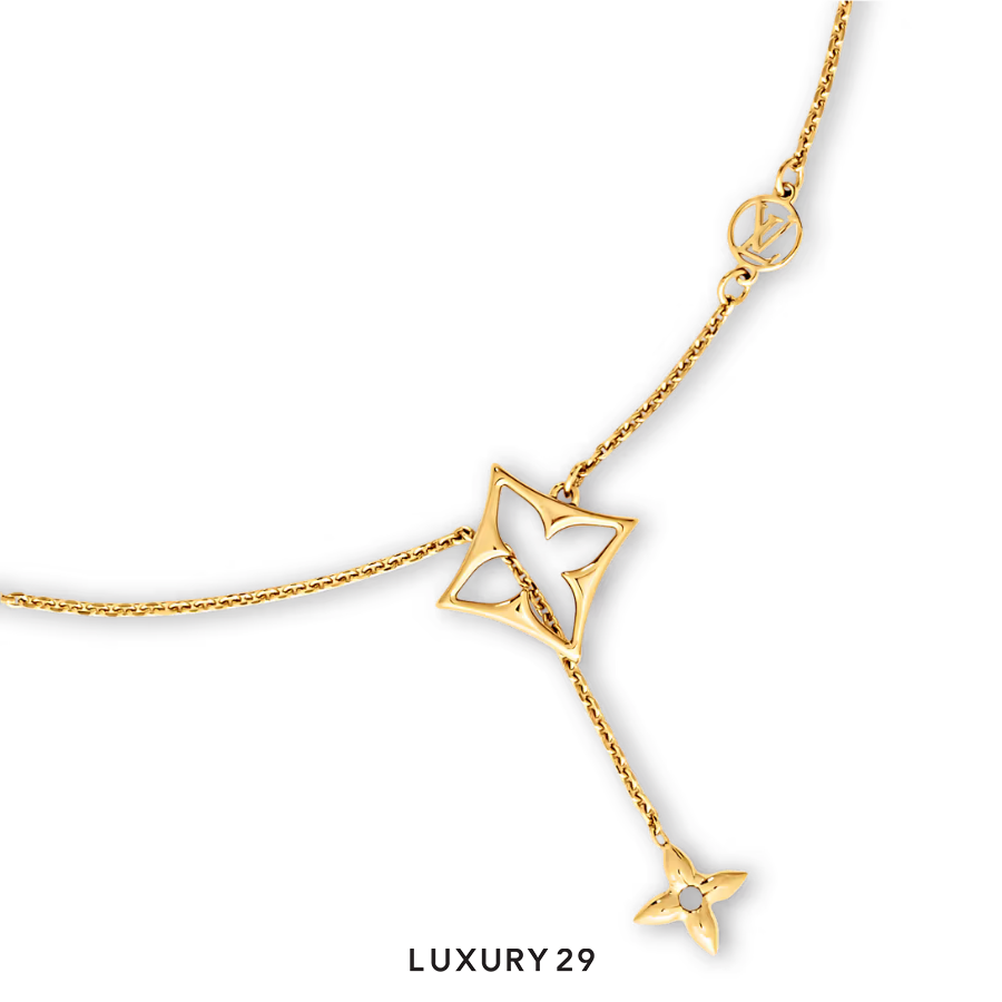 Louis Vuitton LV Flowergram Necklace Metal with gold finish LOUIS VUITTON