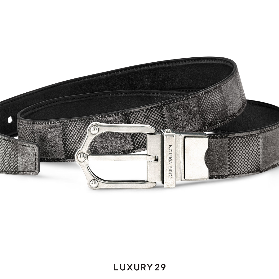 Louis Vuitton LV Frog 30MM Reversible Belt Grey LOUIS VUITTON Luxury29