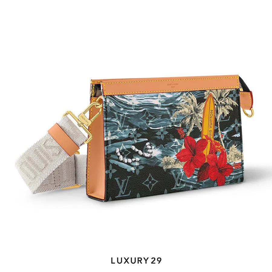 Louis Vuitton LV Gaston Wearable Wallet Monogram Surfin' coated canvas Navy Blue LOUIS VUITTON