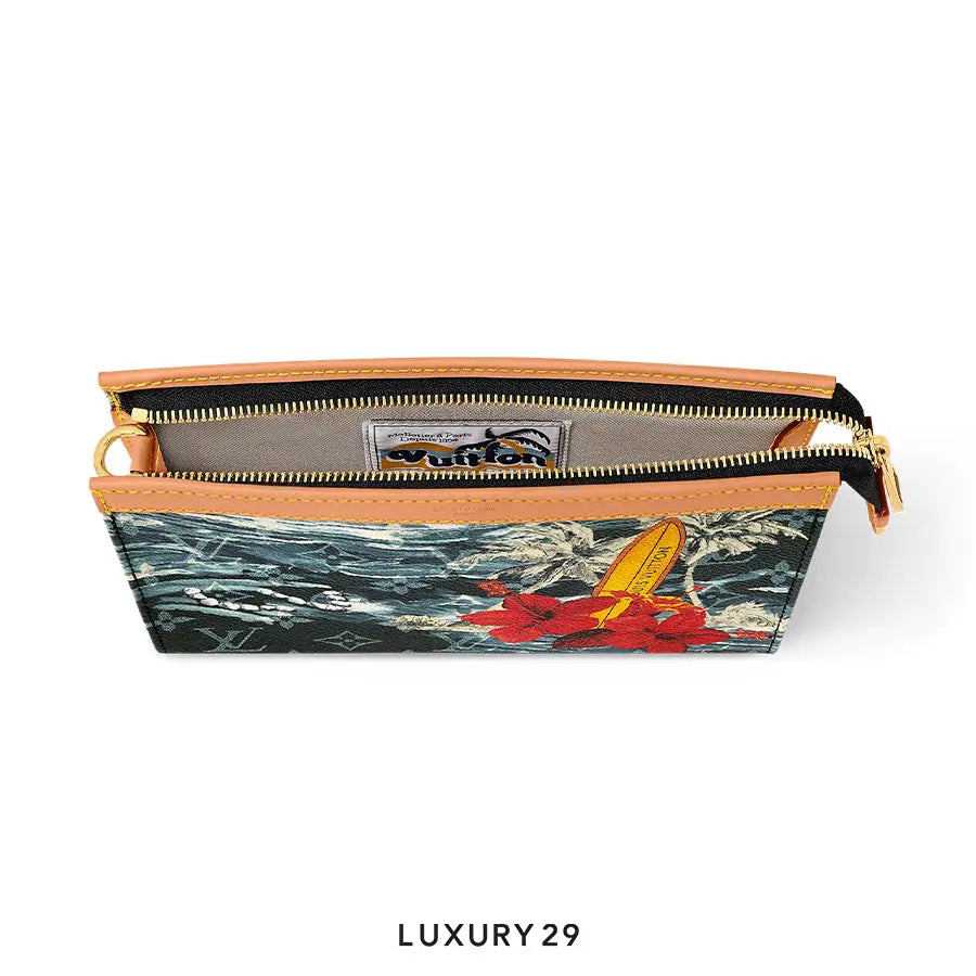 Louis Vuitton LV Gaston Wearable Wallet Monogram Surfin' coated canvas Navy Blue LOUIS VUITTON