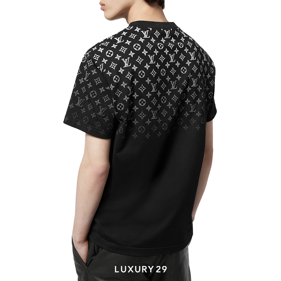 Louis Vuitton LV Gradient Cotton T-Shirt White/Black LOUIS VUITTON