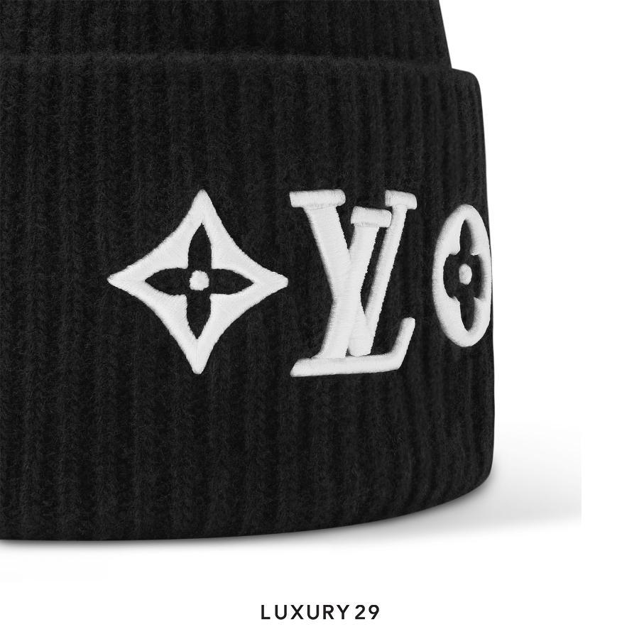 Louis Vuitton LV Headline Beanie Black LOUIS VUITTON Luxury29