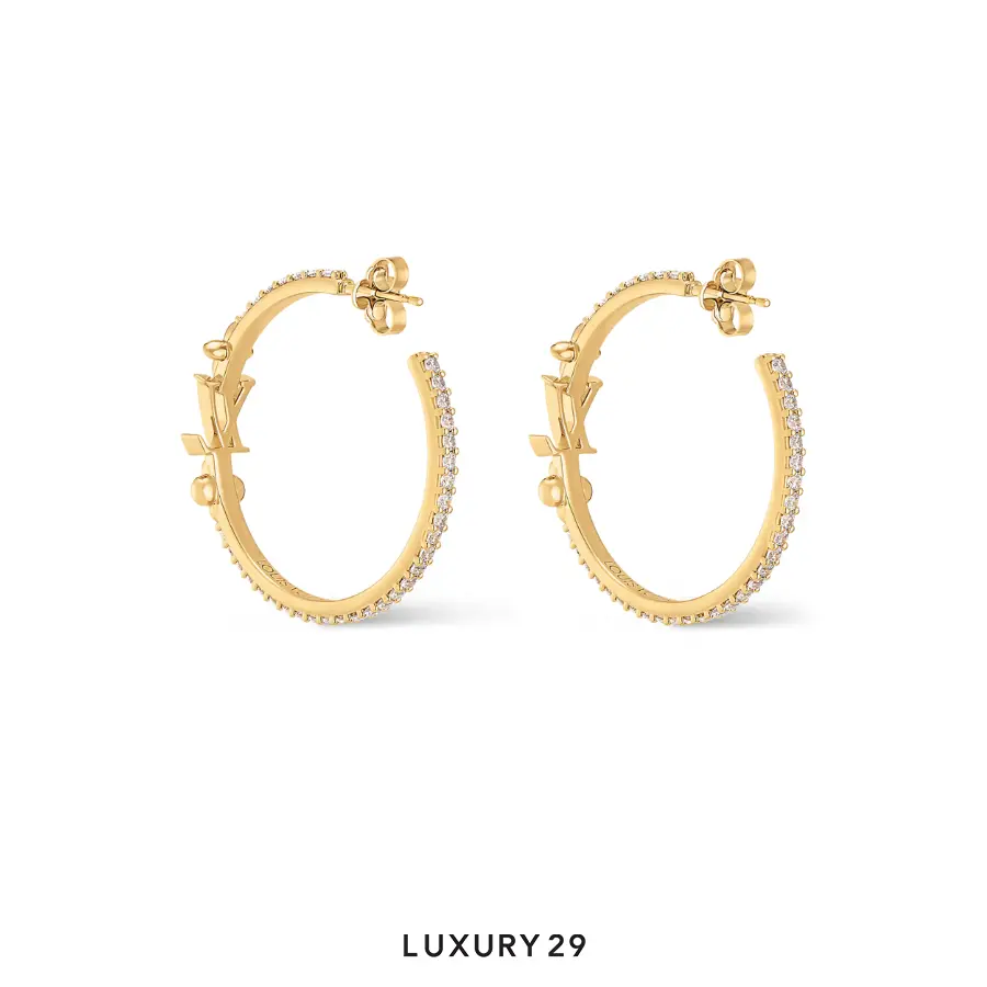 Louis Vuitton LV Iconic Earrings Gold LOUIS VUITTON Luxury29