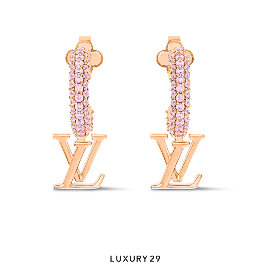 Louis Vuitton LV Iconic Earrings Pink LOUIS VUITTON