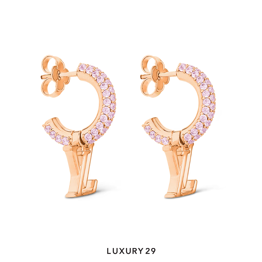 Louis Vuitton LV Iconic Earrings Pink LOUIS VUITTON
