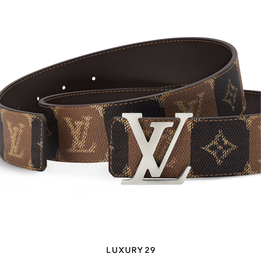 Louis Vuitton LV Initials College Monogram Heritage 40MM Reversible Belt Brown LOUIS VUITTON Luxury29