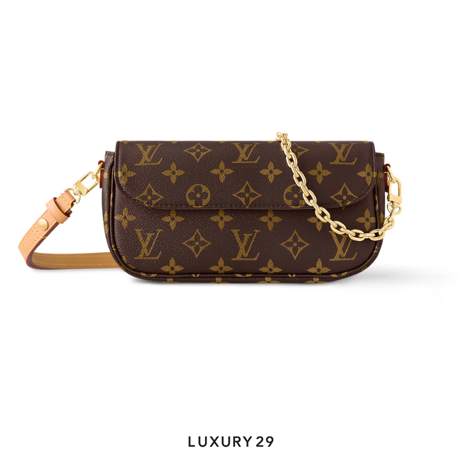 Louis Vuitton LV Ivy Wallet on Chain Bag Monogram Canvas Brown LOUIS VUITTON