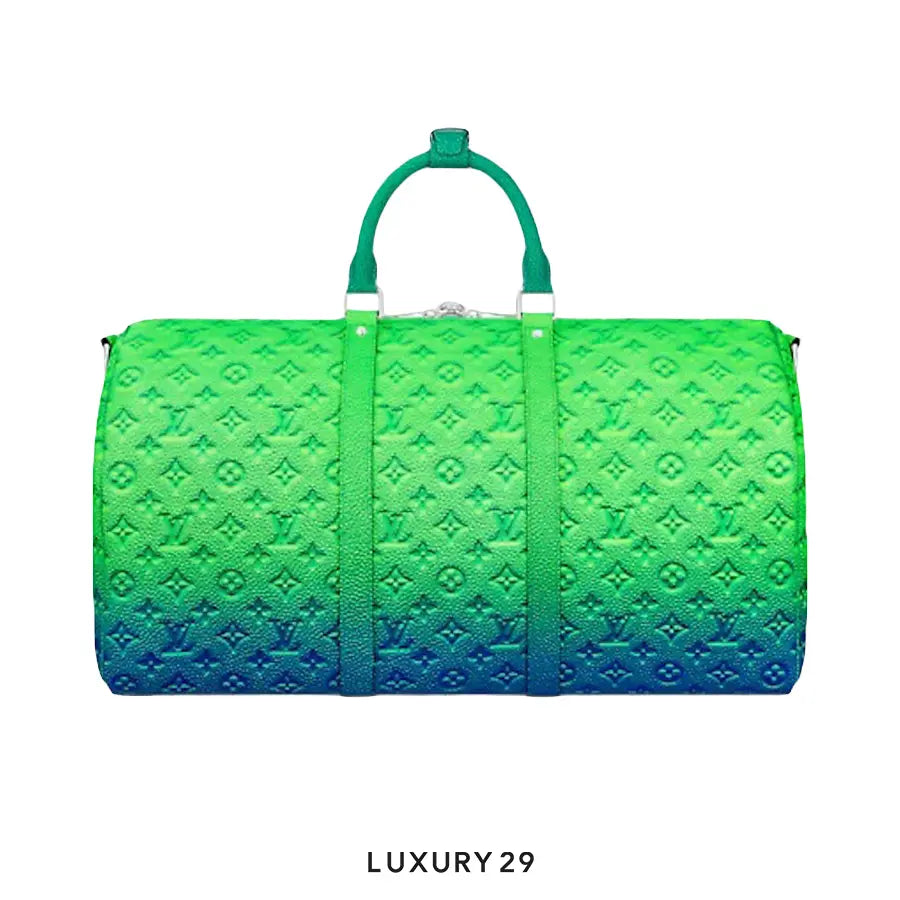Louis Vuitton LV Keepall 50B Taurillon Illusion Blue/Green
