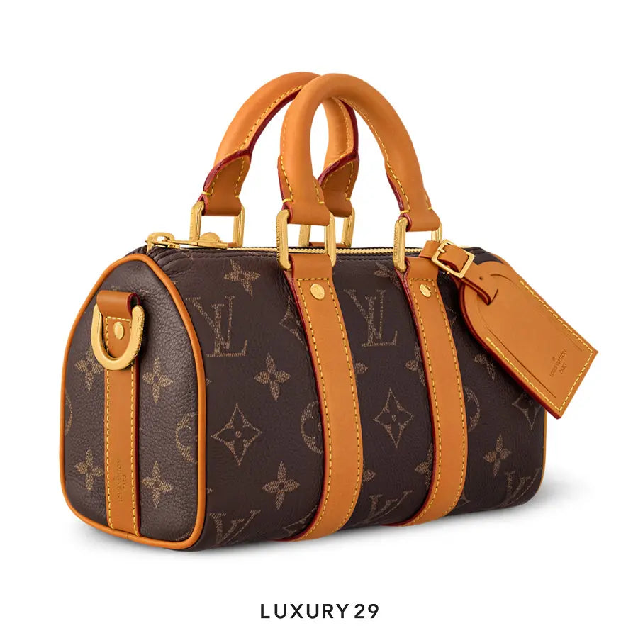 Louis Vuitton LV Keepall Bandouliere 25 Bag Calf leather Aged natural cowhide leather trim Autres Cuirs Monogram LOUIS VUITTON