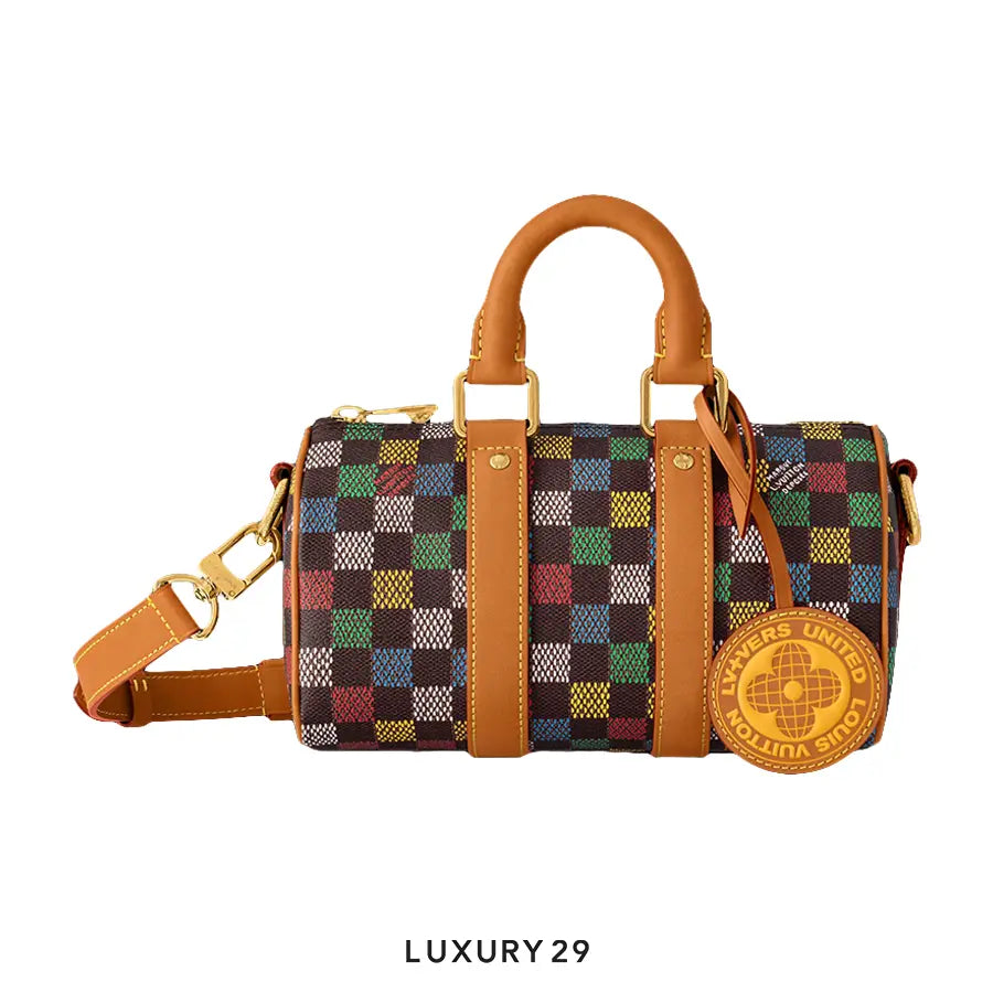 Louis Vuitton LV Keepall Bandouliere 25 Bag Damier Ebene Canvas