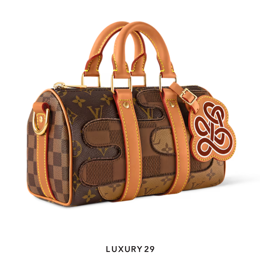 Louis Vuitton LV Keepall Bandouliere 25 Bag Monogram Landscape Canvas Brown LOUIS VUITTON