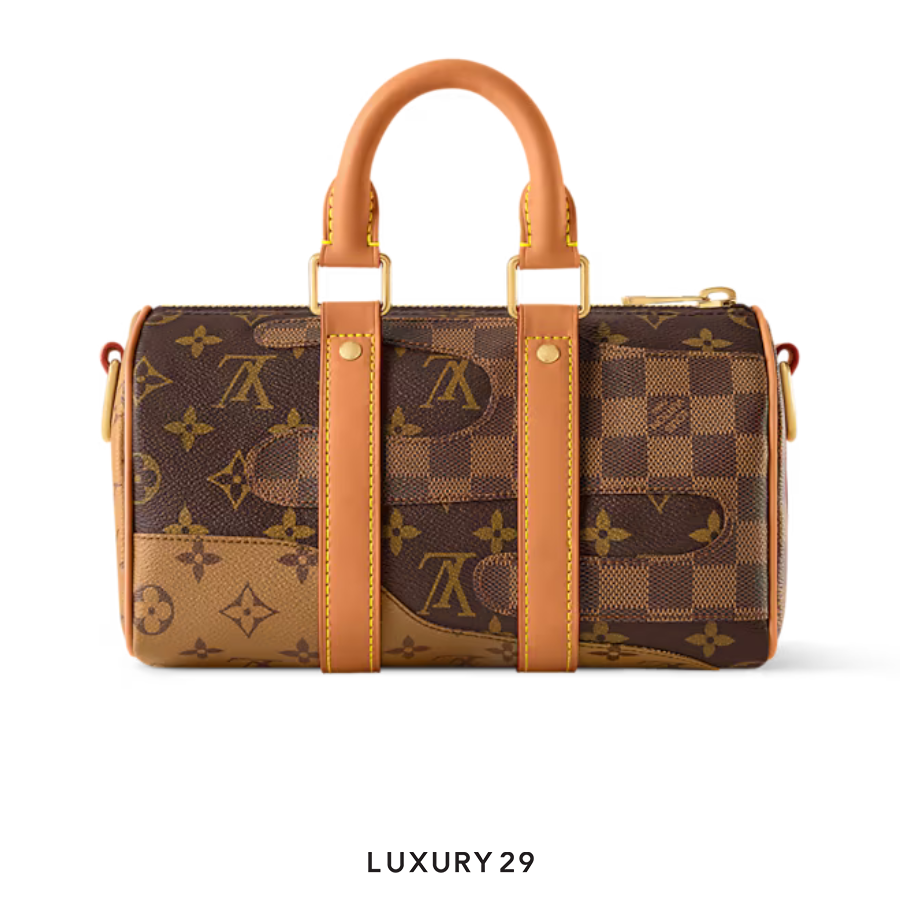 Louis Vuitton LV Keepall Bandouliere 25 Bag Monogram Landscape Canvas Brown LOUIS VUITTON