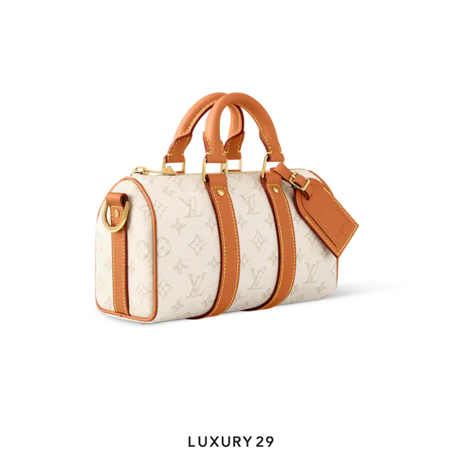 Louis Vuitton LV Keepall Bandouliere 25 Monogram Heritage Canvas Off-white LOUIS VUITTON