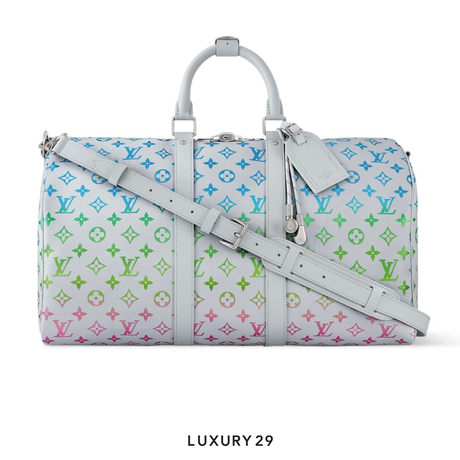 Louis Vuitton LV Keepall Bandouliere 45 Grey LOUIS VUITTON
