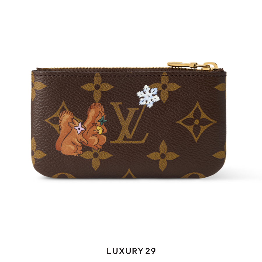 Louis Vuitton LV Key Pouch Monogram Blue Frost LOUIS VUITTON Luxury29