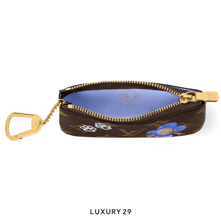 Louis Vuitton LV Key Pouch Monogram Blue Frost LOUIS VUITTON Luxury29