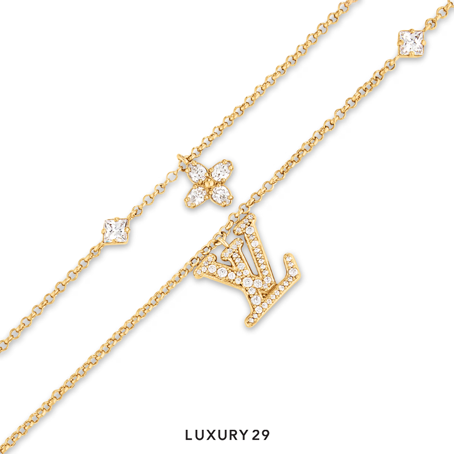 Louis Vuitton LV Lady Bracelet S00 Gold LOUIS VUITTON Luxury29