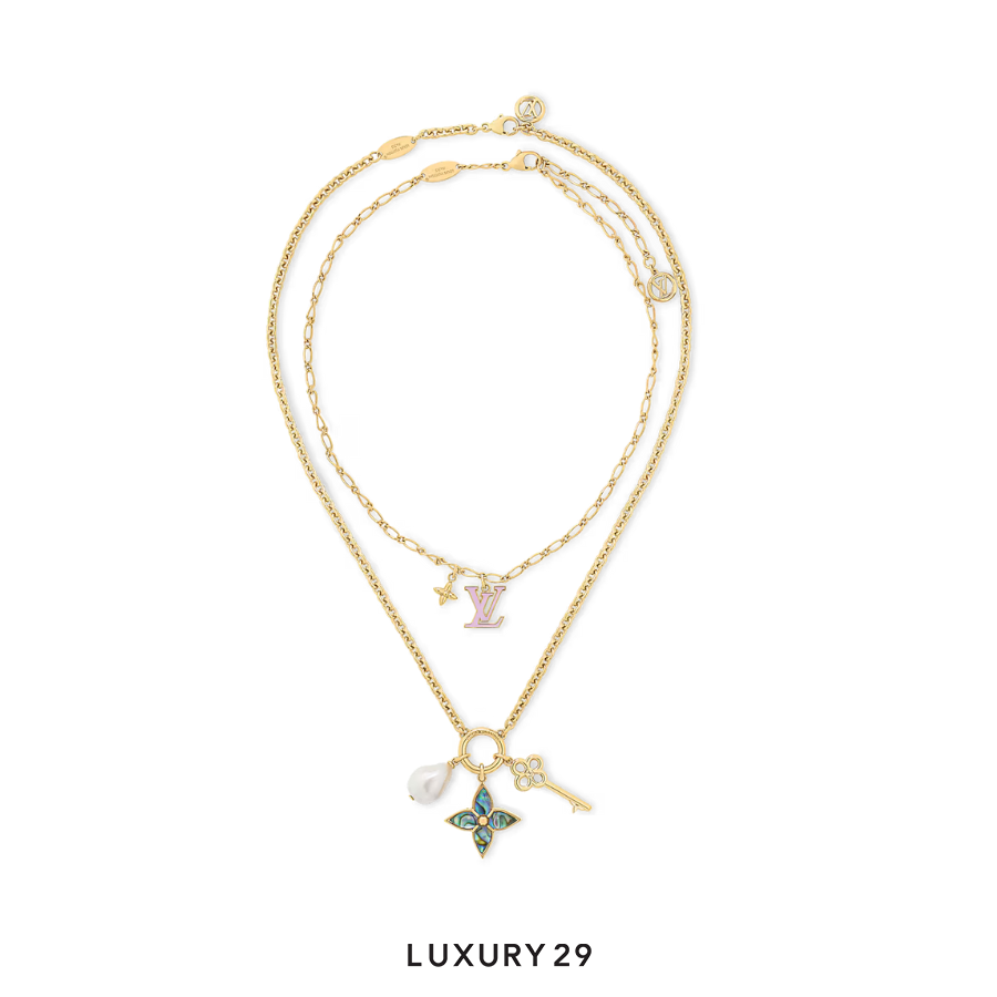 Louis Vuitton LV Layer Necklace Gold