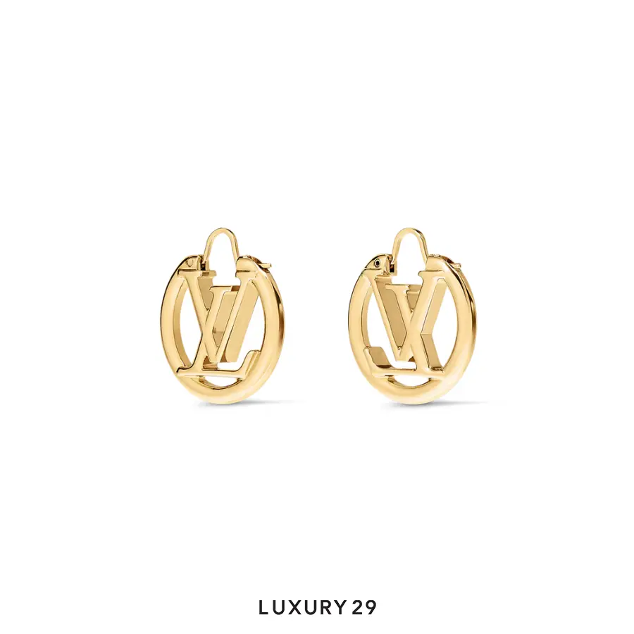 Louis Vuitton LV Louise PM Earrings Gold LOUIS VUITTON Luxury29
