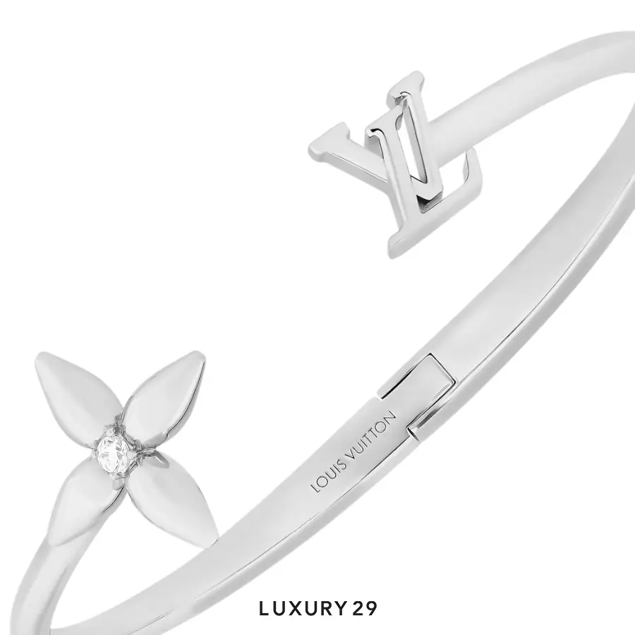 Louis Vuitton LV Louisette Signature Bracelet Silver LOUIS VUITTON Luxury29