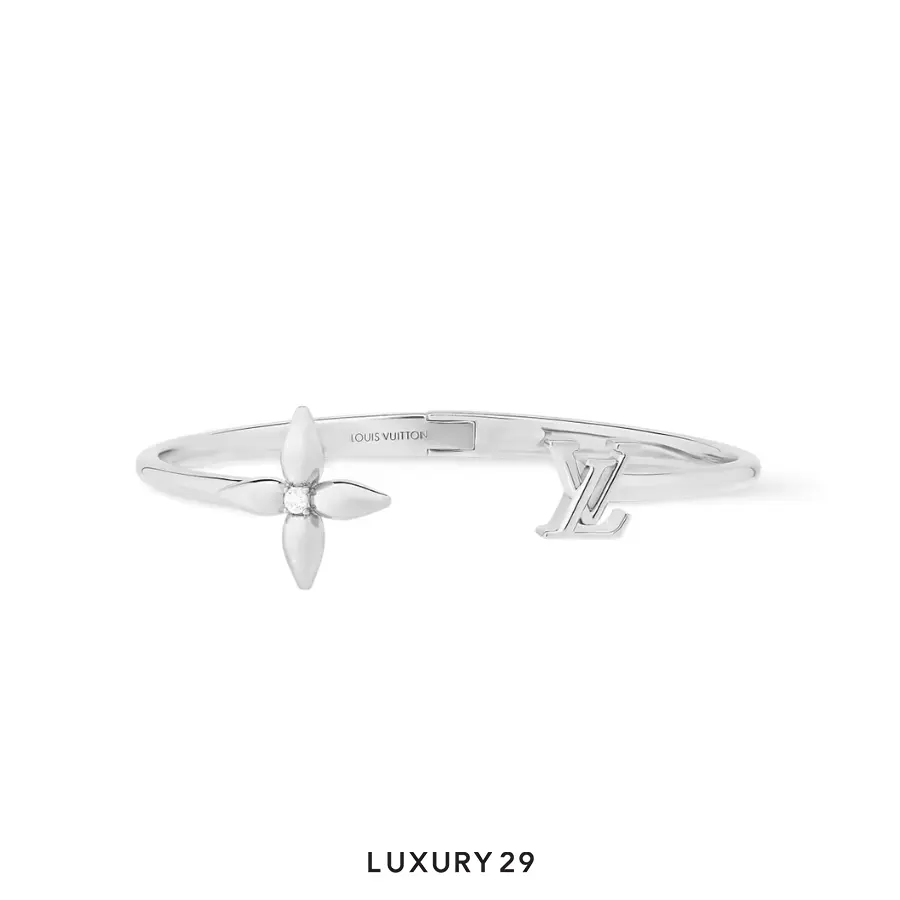 Louis Vuitton LV Louisette Signature Bracelet Silver
