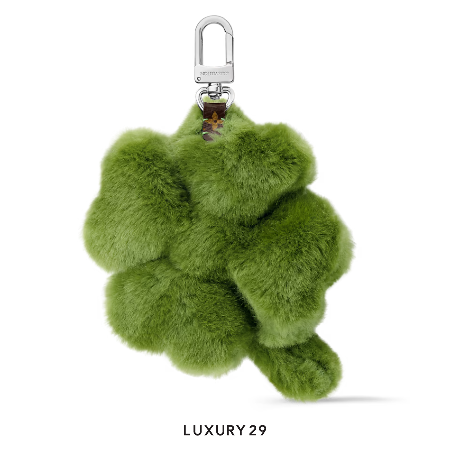 Louis Vuitton LV Lucky Trefoil Bag Charm Green LOUIS VUITTON