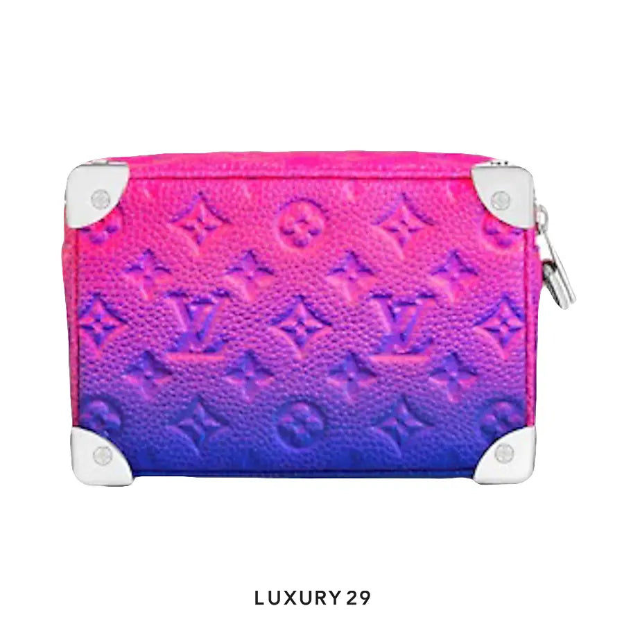 Louis Vuitton LV Mini Soft Trunk Taurillon Illusion Blue/Pink