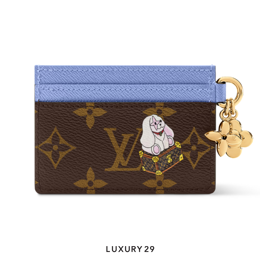 Louis Vuitton LV Monogram Blue Frost Charms Card Holder LOUIS VUITTON Luxury29