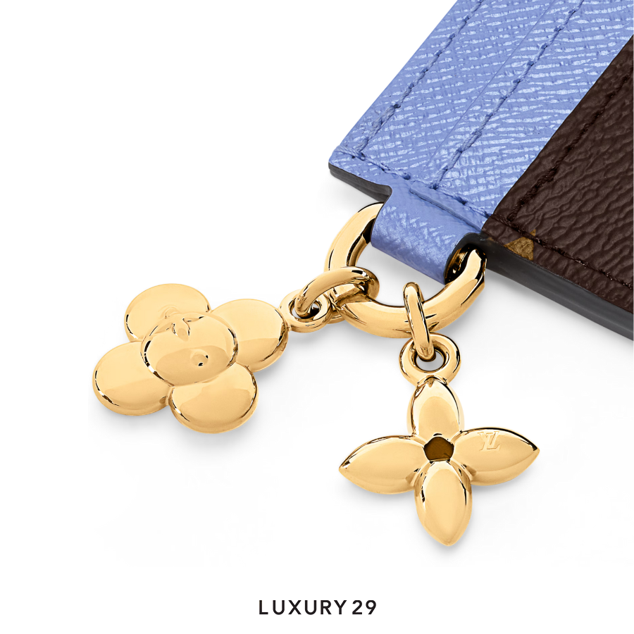 Louis Vuitton LV Monogram Blue Frost Charms Card Holder LOUIS VUITTON Luxury29