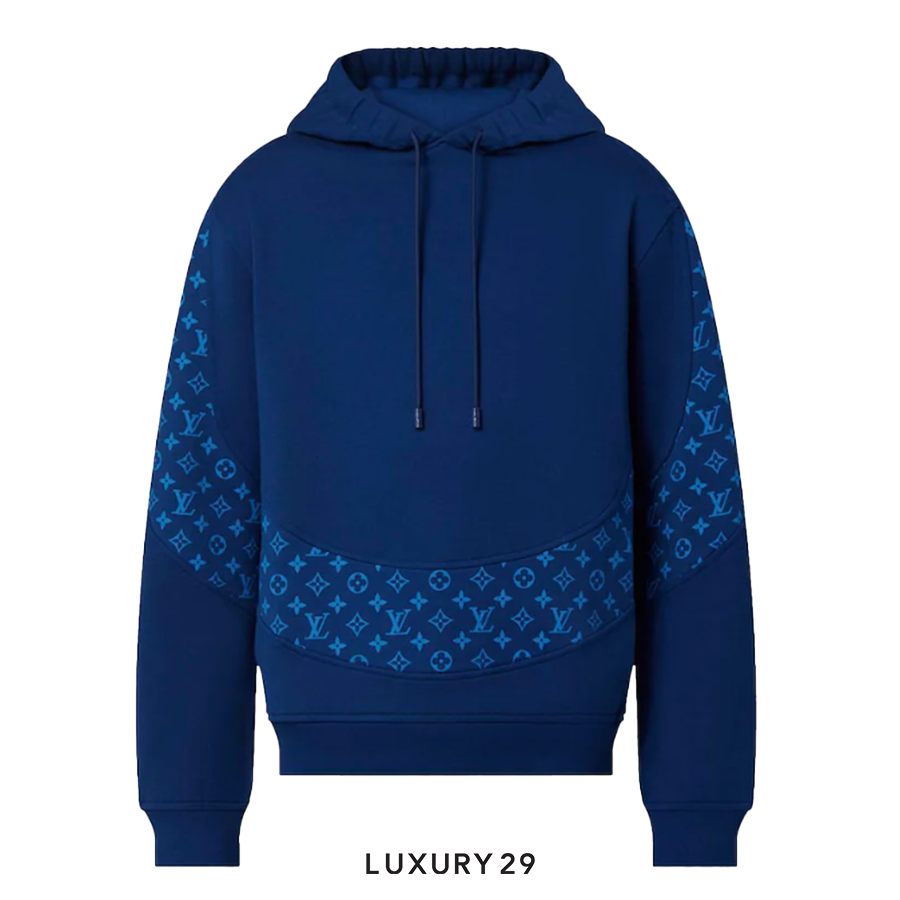Louis Vuitton LV Monogram Circle Cut Hoodie Ocean