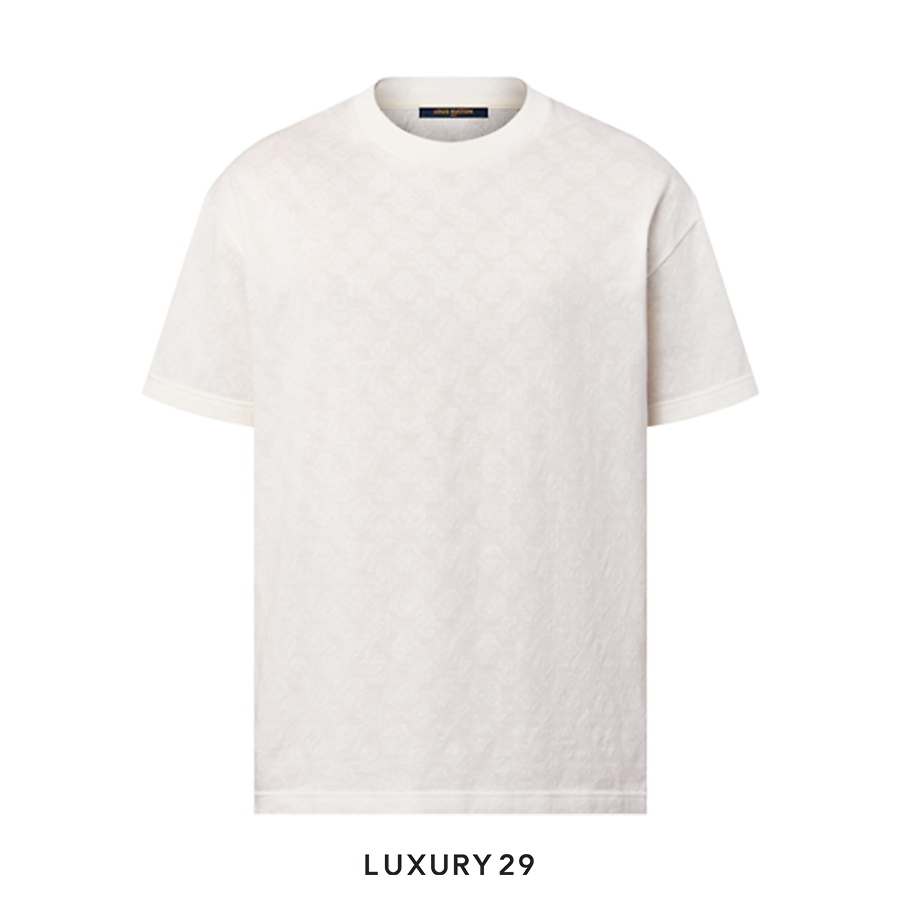 White t-shirt on a white background with 'LUXURY 29' branding.