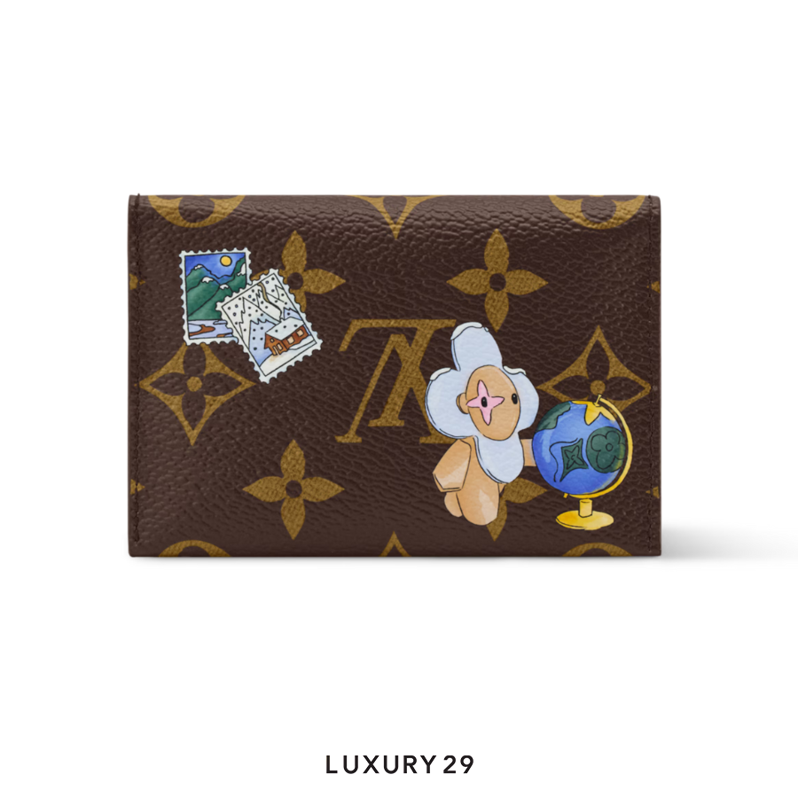 Louis Vuitton LV Monogram Snowy Pearl Slim Card Holder LOUIS VUITTON Luxury29