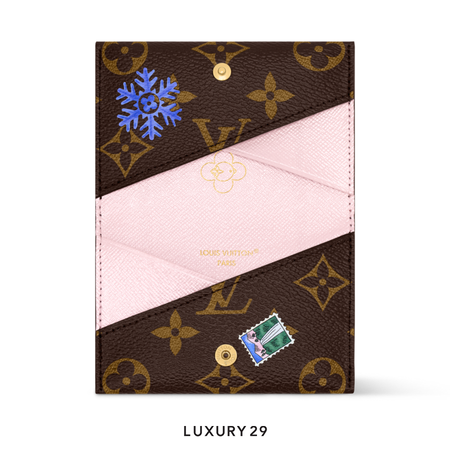 Louis Vuitton LV Monogram Snowy Pearl Slim Card Holder LOUIS VUITTON Luxury29