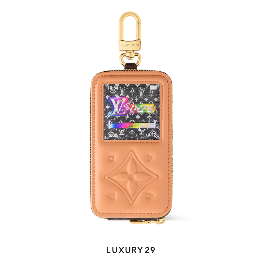 Louis Vuitton LV Music Key Holder and Bag Charm Brown LOUIS VUITTON