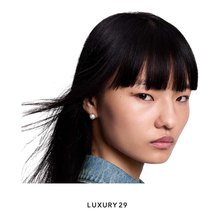 Louis Vuitton LV My Mix Pearl Earrings Gold LOUIS VUITTON