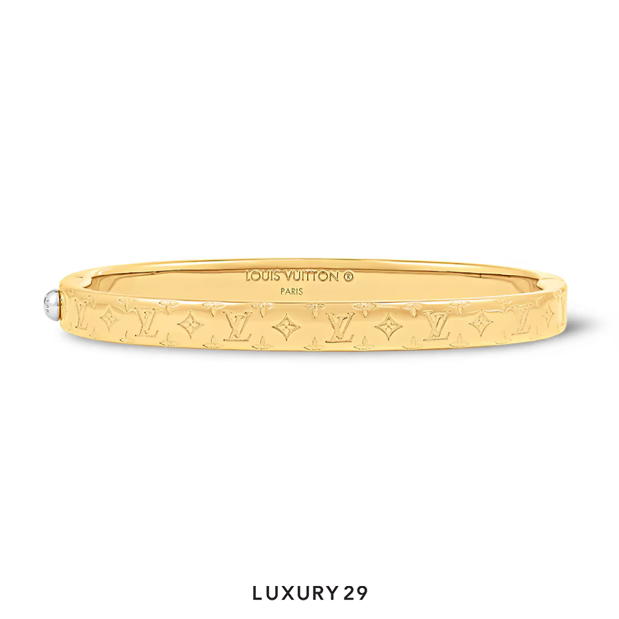 Louis Vuitton LV Nanogram Bracelet Gold LOUIS VUITTON