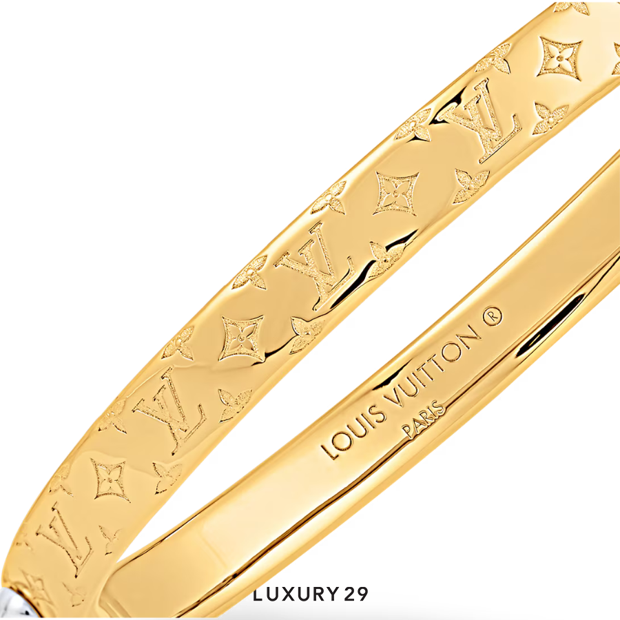 Louis Vuitton LV Nanogram Bracelet Gold LOUIS VUITTON