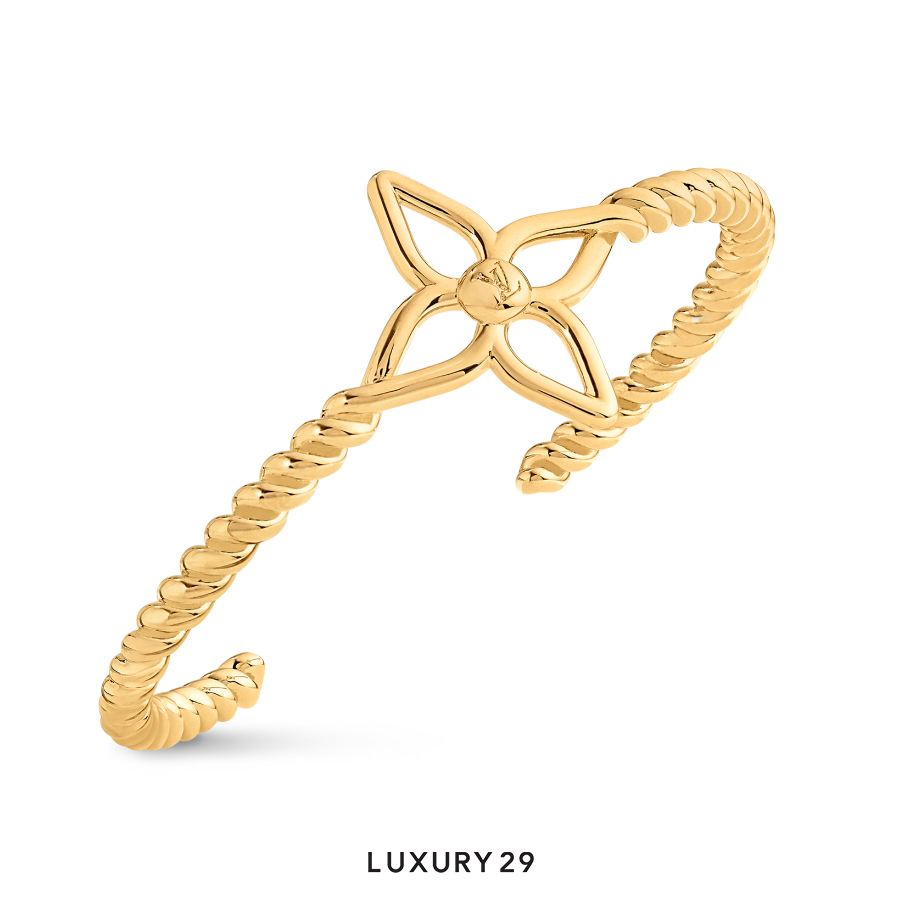Louis Vuitton LV Nautical Rigid Bracelet Gold LOUIS VUITTON Luxury29