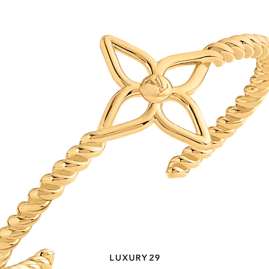 Louis Vuitton LV Nautical Rigid Bracelet Gold LOUIS VUITTON Luxury29