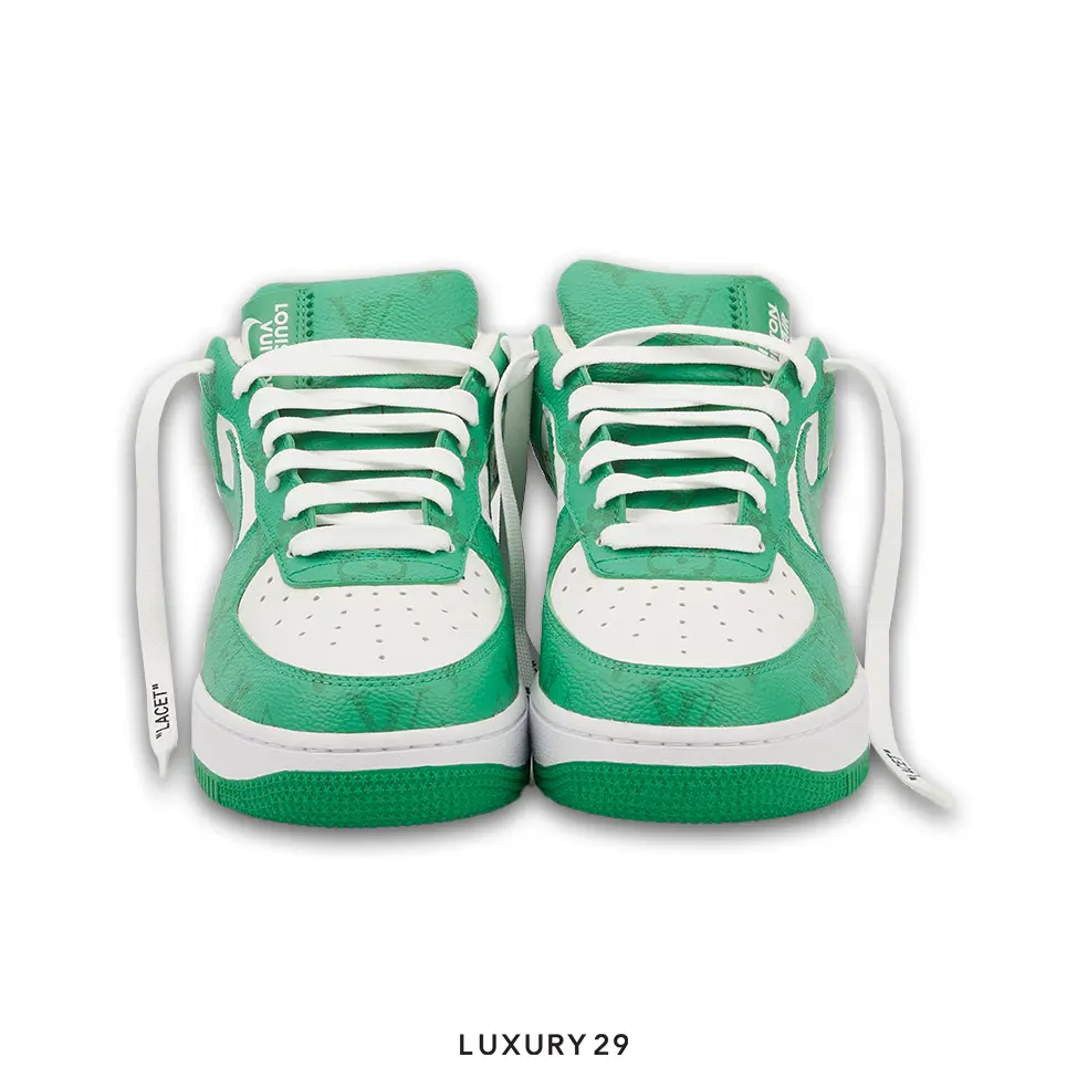 Louis Vuitton LV Nike Air Force 1 Low By Virgil Abloh White Green Royal(M) LOUIS VUITTON