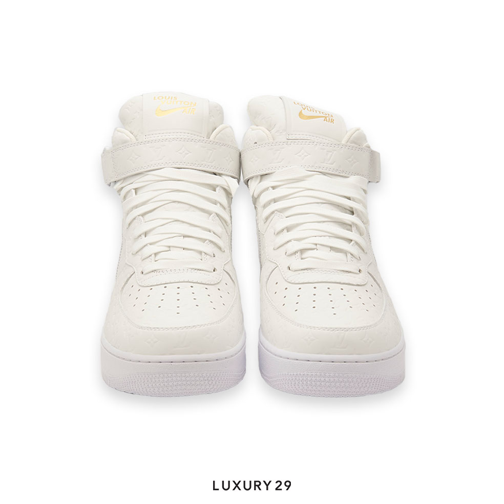 Louis Vuitton LV Nike Air Force 1 Mid By Virgil Abloh White(M) LOUIS VUITTON Luxury29