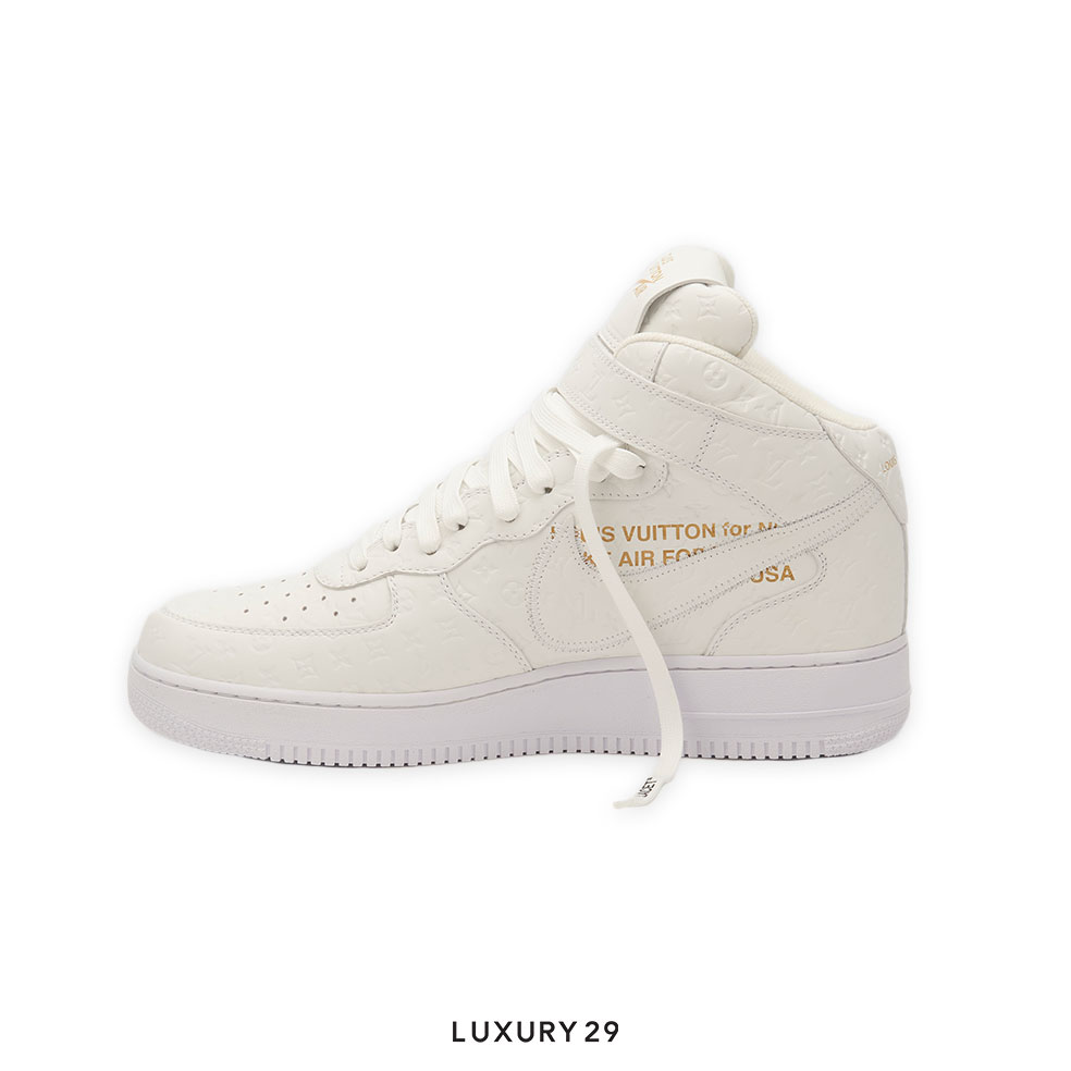 Louis Vuitton LV Nike Air Force 1 Mid By Virgil Abloh White(M) LOUIS VUITTON Luxury29