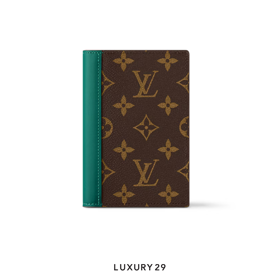 Louis Vuitton LV Passport Cover Borneo Green LOUIS VUITTON