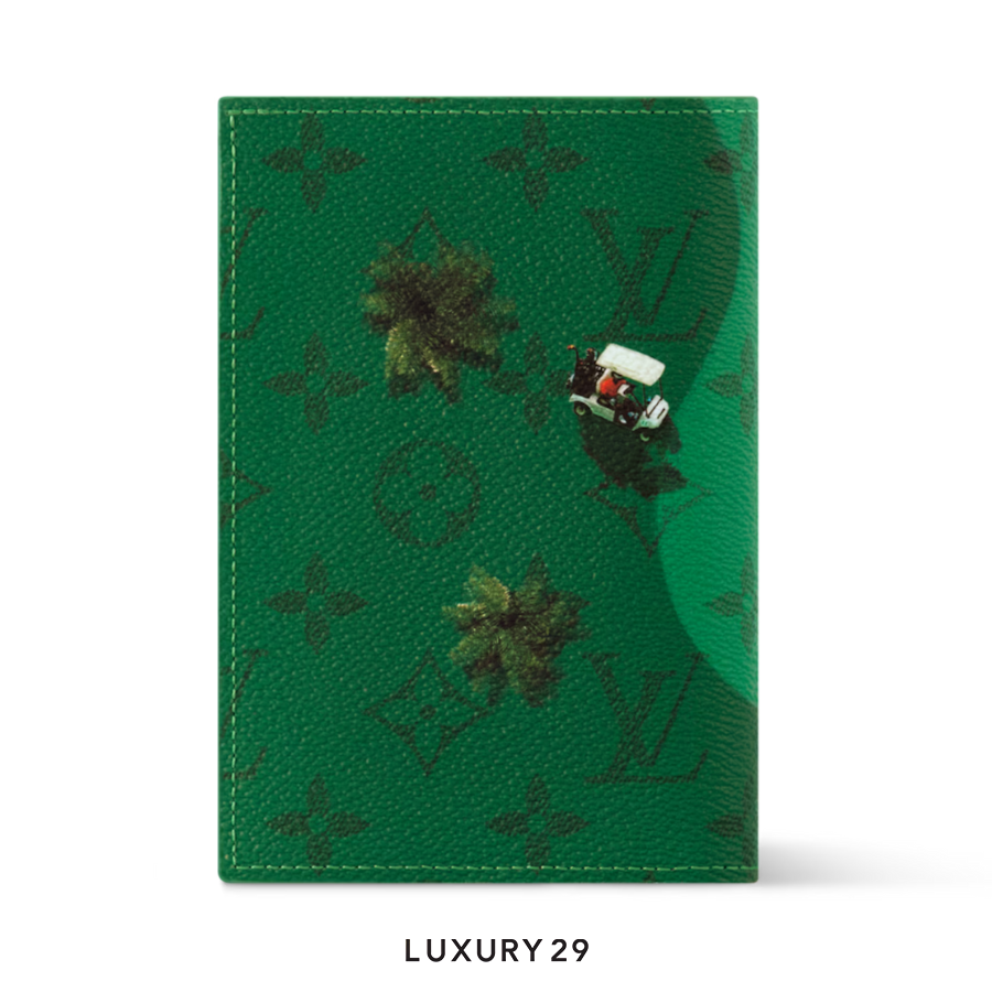 Louis Vuitton LV Passport cover Colored Monogram Canvas Green