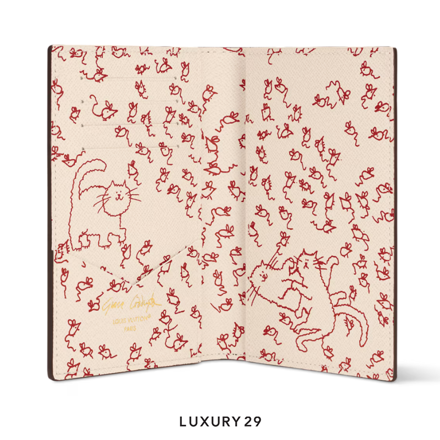Louis Vuitton LV Passport cover Decorated with cowhide leather LOUIS VUITTON