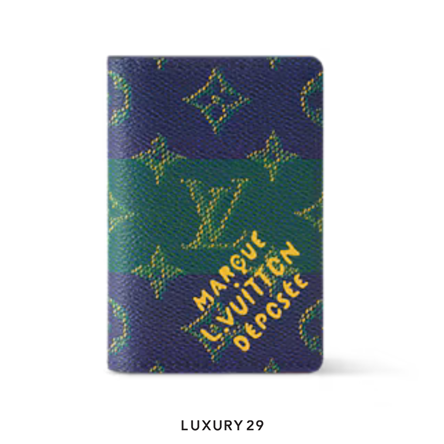 Louis Vuitton LV Pocket Organizer Wallet Blue LOUIS VUITTON