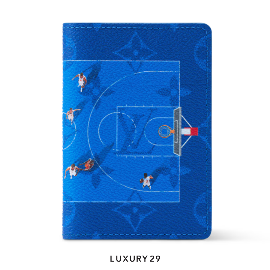 Louis Vuitton LV Pocket Organizer Wallet Blue LOUIS VUITTON front